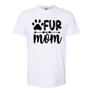 Fur Mom Kitty Cat Lover Softstyle CVC T-Shirt