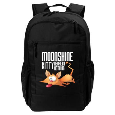 Funny Moonshine Kitty Regrets Nothing Whiskey Ers Gift Backpack