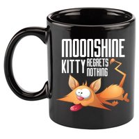 Funny Moonshine Kitty Regrets Nothing Whiskey Ers Gift 11oz C Handle Ceramic Mug