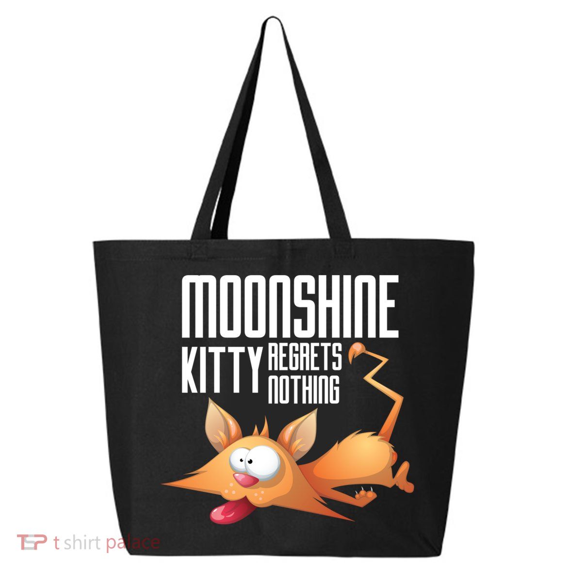 Funny Moonshine Kitty Regrets Nothing Whiskey Ers Gift 25L Jumbo Tote