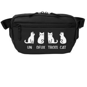 Funny Meow Kitty Un Deux Trois Cat Funny Black Cat Crossbody Pack