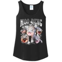 Funny Moodeng Kawaii Pygmy Hippo Cute Zoo Animal Lover Ladies Essential Tank