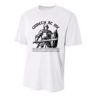 Funny Medieval Knight Renaissance Fair Faire Cometh At Me Youth Performance Sprint T-Shirt