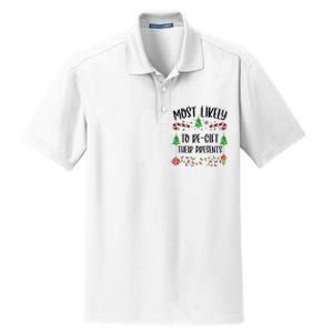 Funny Most Likely To Regift Their Presents Funny Christmas Family Matching Cu Dry Zone Grid Polo