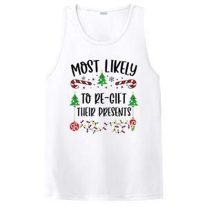 Funny Most Likely To Regift Their Presents Funny Christmas Family Matching Cu PosiCharge Competitor Tank