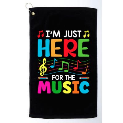 Funny Music Lover Music Quotes Musical Notes Platinum Collection Golf Towel