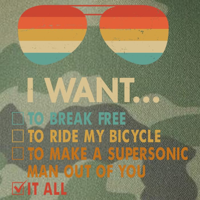 Funny Music Lover Bicycle I Want It All Legacy Tie Dye Trucker Hat