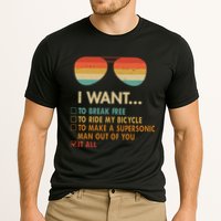 Funny Music Lover Bicycle I Want It All Performance Shirt
