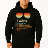 Funny Music Lover Bicycle I Want It All Hoodie