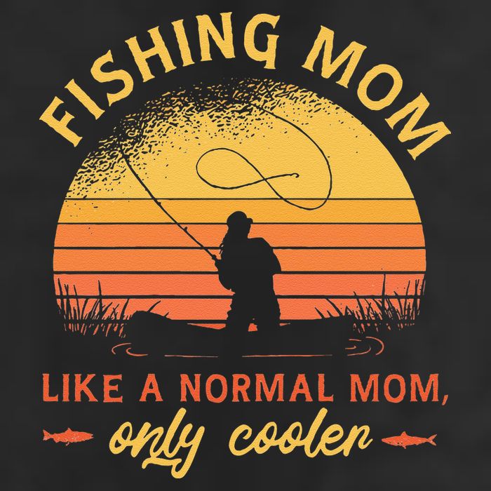Fishing Mom Like A Normal Mom Only Cooler Adult Drive Performance Visor