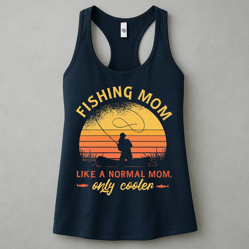 Fishing Mom Like A Normal Mom Only Cooler Womens Tank Top