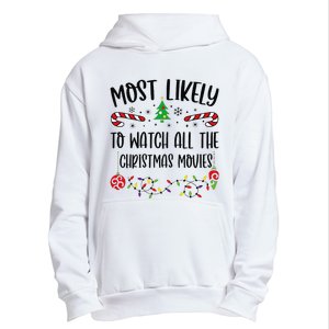 Funny Most Likely To Watch All The Christmas Movies Funny Christmas Family Matc Urban Pullover Hoodie