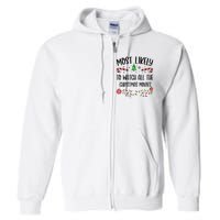 Funny Most Likely To Watch All The Christmas Movies Funny Christmas Family Matc Full Zip Hoodie