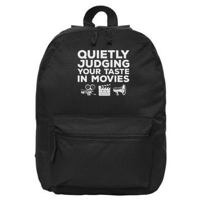 Funny Movie Lover Art For Women Movie Critic Film Lovers 16 in Basic Backpack