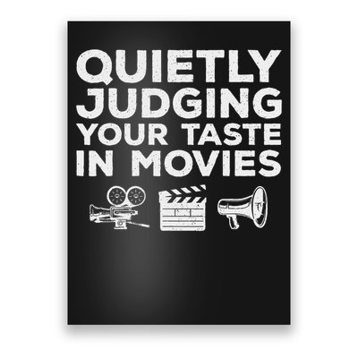 Funny Movie Lover Art For Women Movie Critic Film Lovers Poster