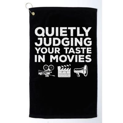 Funny Movie Lover Art For Women Movie Critic Film Lovers Golf Towel