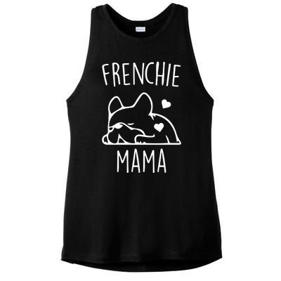 Frenchie Mama Love Ladies PosiCharge Tri-Blend Wicking Tank