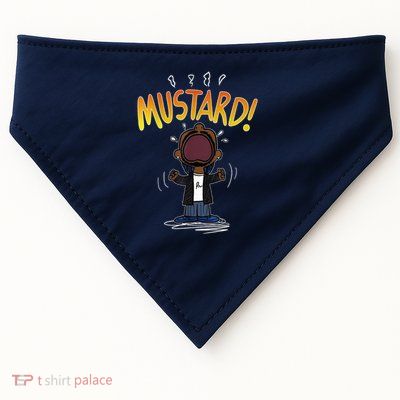 Funny Mustard Lamar Tv Off Parody USA-Made Doggie Bandana