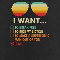 Funny Music Lover Gift Bicycle Costume I Want It All 11oz C Handle Ceramic Mug
