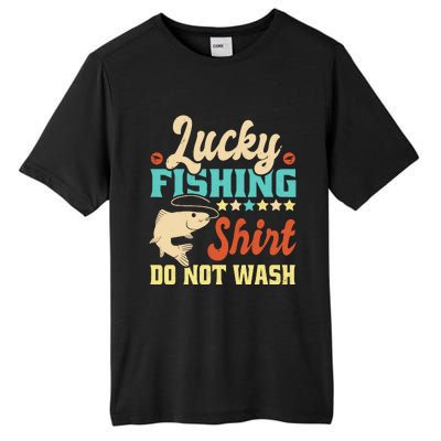 Funny My Lucky Fishing For Dad Tall Fusion ChromaSoft Performance T-Shirt