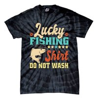 Funny My Lucky Fishing For Dad Tie-Dye T-Shirt