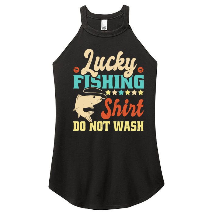 Funny My Lucky Fishing For Dad Women’s Perfect Tri Rocker Tank