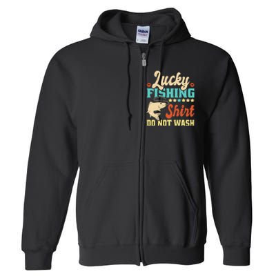 Funny My Lucky Fishing For Dad Full Zip Hoodie