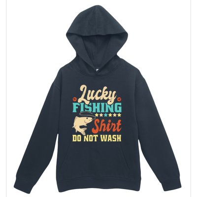 Funny My Lucky Fishing For Dad Urban Pullover Hoodie