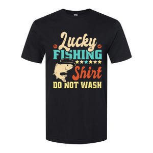 Funny My Lucky Fishing For Dad Softstyle® CVC T-Shirt