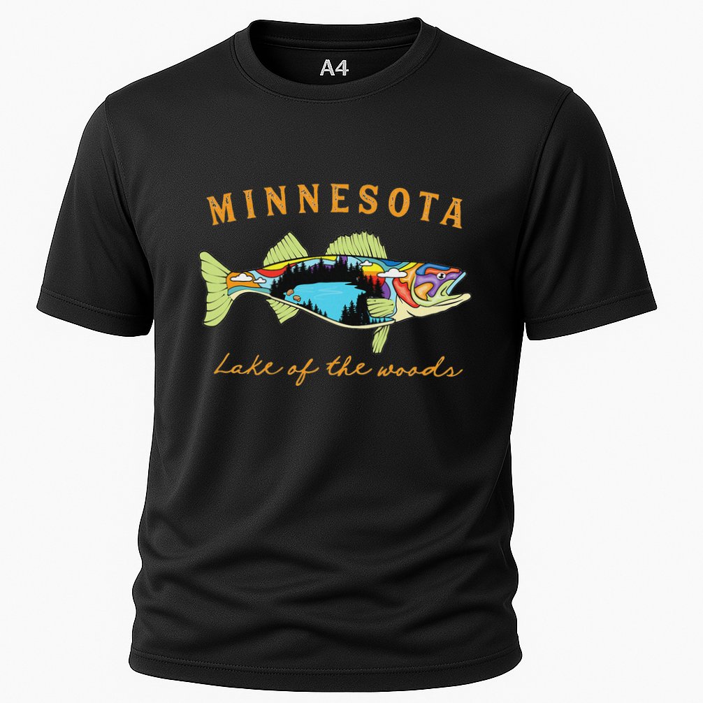 Fisherman Minnesota Lake Of The Woods Fisher Walleye Fishing Performance Shirt