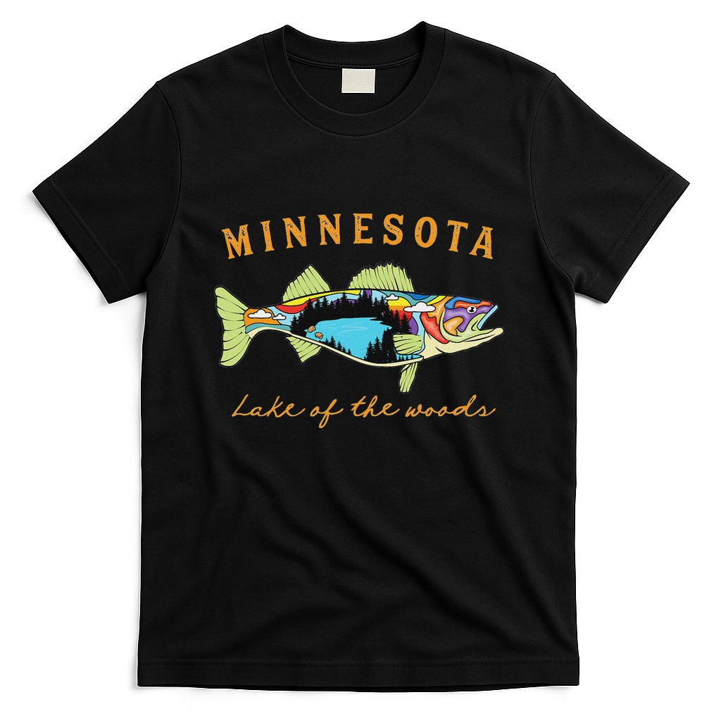 Fisherman Minnesota Lake Of The Woods Fisher Walleye Fishing T-Shirt