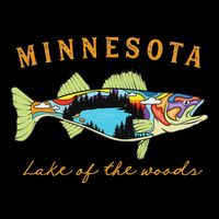 Fisherman Minnesota Lake Of The Woods Fisher Walleye Fishing Bucket Hat