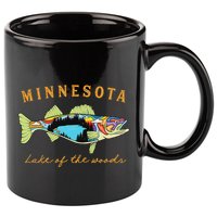 Fisherman Minnesota Lake Of The Woods Fisher Walleye Fishing 11oz C Handle Ceramic Mug