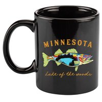 Fisherman Minnesota Lake Of The Woods Fisher Walleye Fishing 11oz C Handle Ceramic Mug