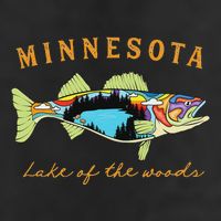 Fisherman Minnesota Lake Of The Woods Fisher Walleye Fishing 11oz C Handle Ceramic Mug