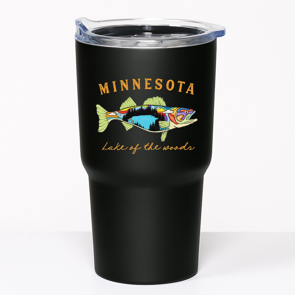 Fisherman Minnesota Lake Of The Woods Fisher Walleye Fishing Tumbler