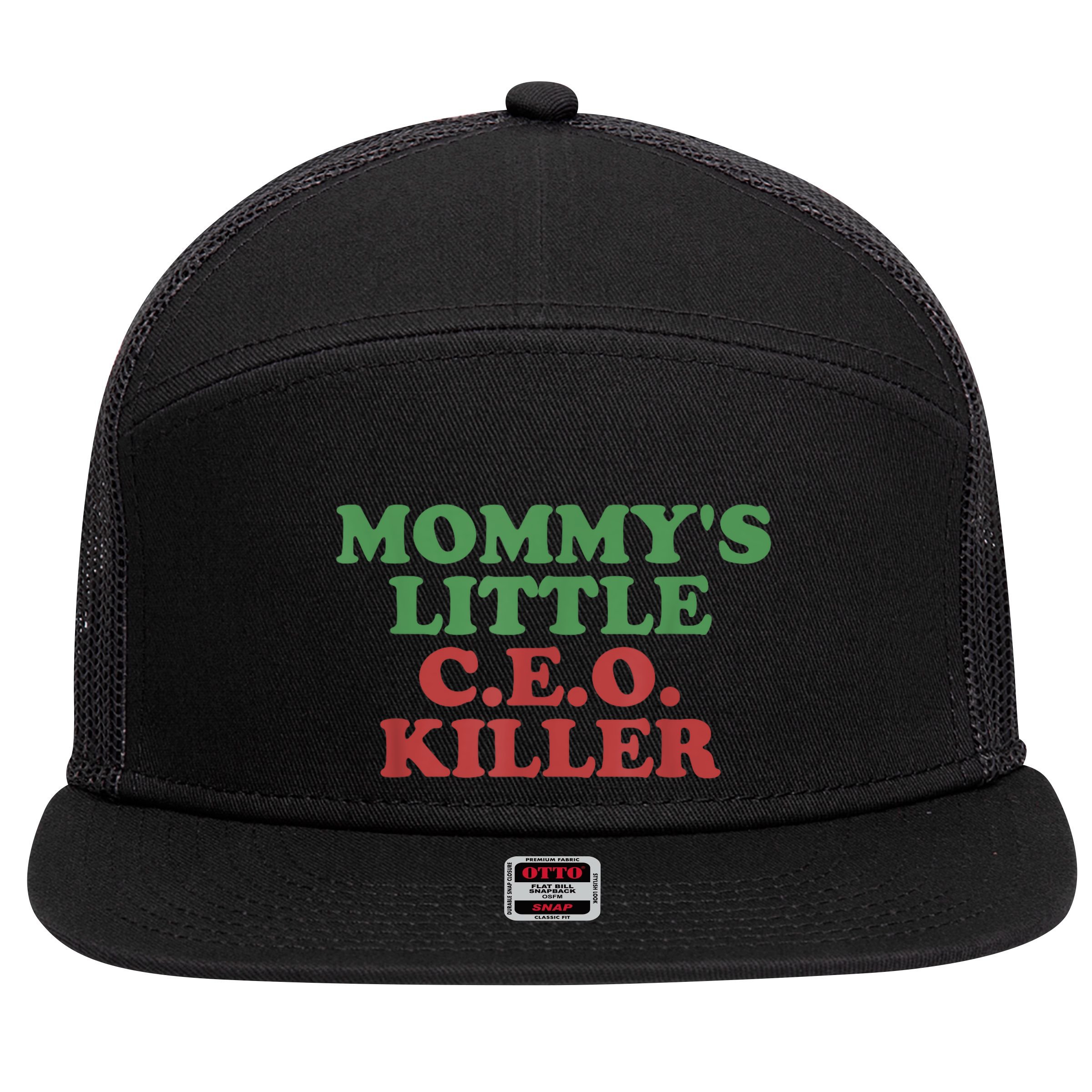 Funny Mommy’S Little Ceo Killer 7 Panel Mesh Trucker Snapback Hat