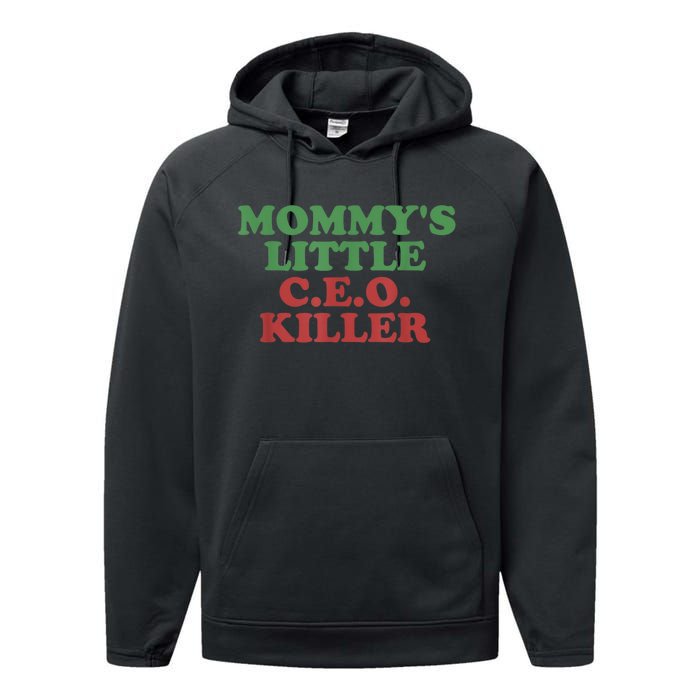 Funny Mommy’S Little Ceo Killer Performance Fleece Hoodie