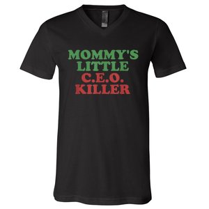 Funny Mommy’S Little Ceo Killer V-Neck T-Shirt