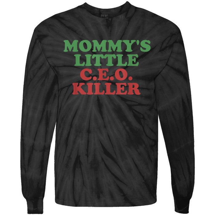 Funny Mommy’S Little Ceo Killer Tie-Dye Long Sleeve Shirt