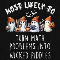 Funny Most Likely To Turn Math Problems Into Wicked Riddles Ladies PosiCharge Tri-Blend Wicking Tank