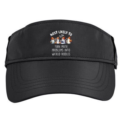Funny Most Likely To Turn Math Problems Into Wicked Riddles Adult Drive Performance Visor