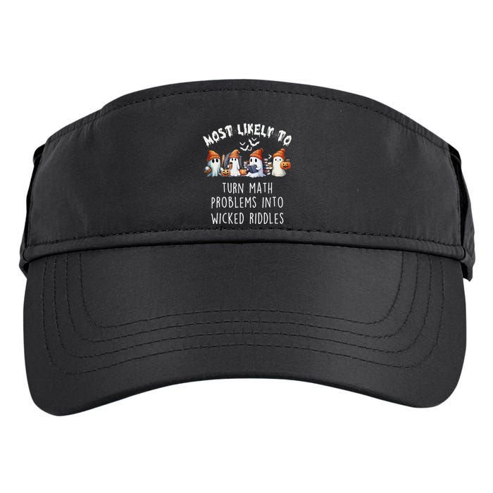 Funny Most Likely To Turn Math Problems Into Wicked Riddles Adult Drive Performance Visor