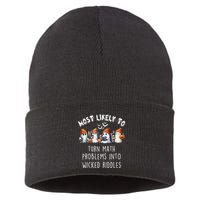 Funny Most Likely To Turn Math Problems Into Wicked Riddles Sustainable Knit Beanie