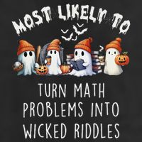 Funny Most Likely To Turn Math Problems Into Wicked Riddles 25L Jumbo Tote