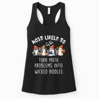 Funny Most Likely To Turn Math Problems Into Wicked Riddles Womens Tank Top