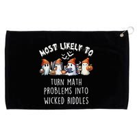 Funny Most Likely To Turn Math Problems Into Wicked Riddles Grommeted Golf Towel
