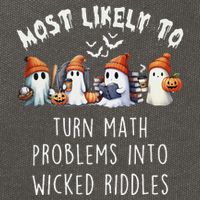 Funny Most Likely To Turn Math Problems Into Wicked Riddles Cotton Canvas Backpack