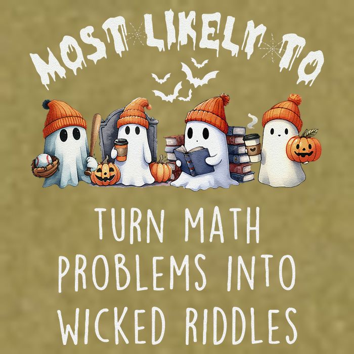 Funny Most Likely To Turn Math Problems Into Wicked Riddles Garment-Dyed Women's Muscle Tee
