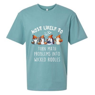 Funny Most Likely To Turn Math Problems Into Wicked Riddles Sueded Cloud Jersey T-Shirt